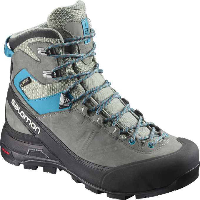 Botas De Montaña Salomon Hombre Gris / Negras - Salomon Argentina X ALP MTN GTX® W ,630952-EPO